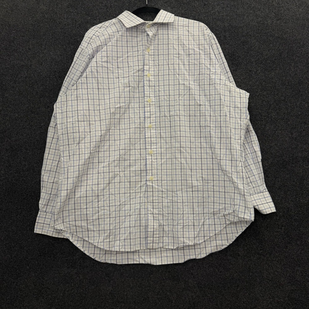 Polo Ralph Lauren Regent Classic Fit Shirt Mens 17.5 34/35 Blue White Check